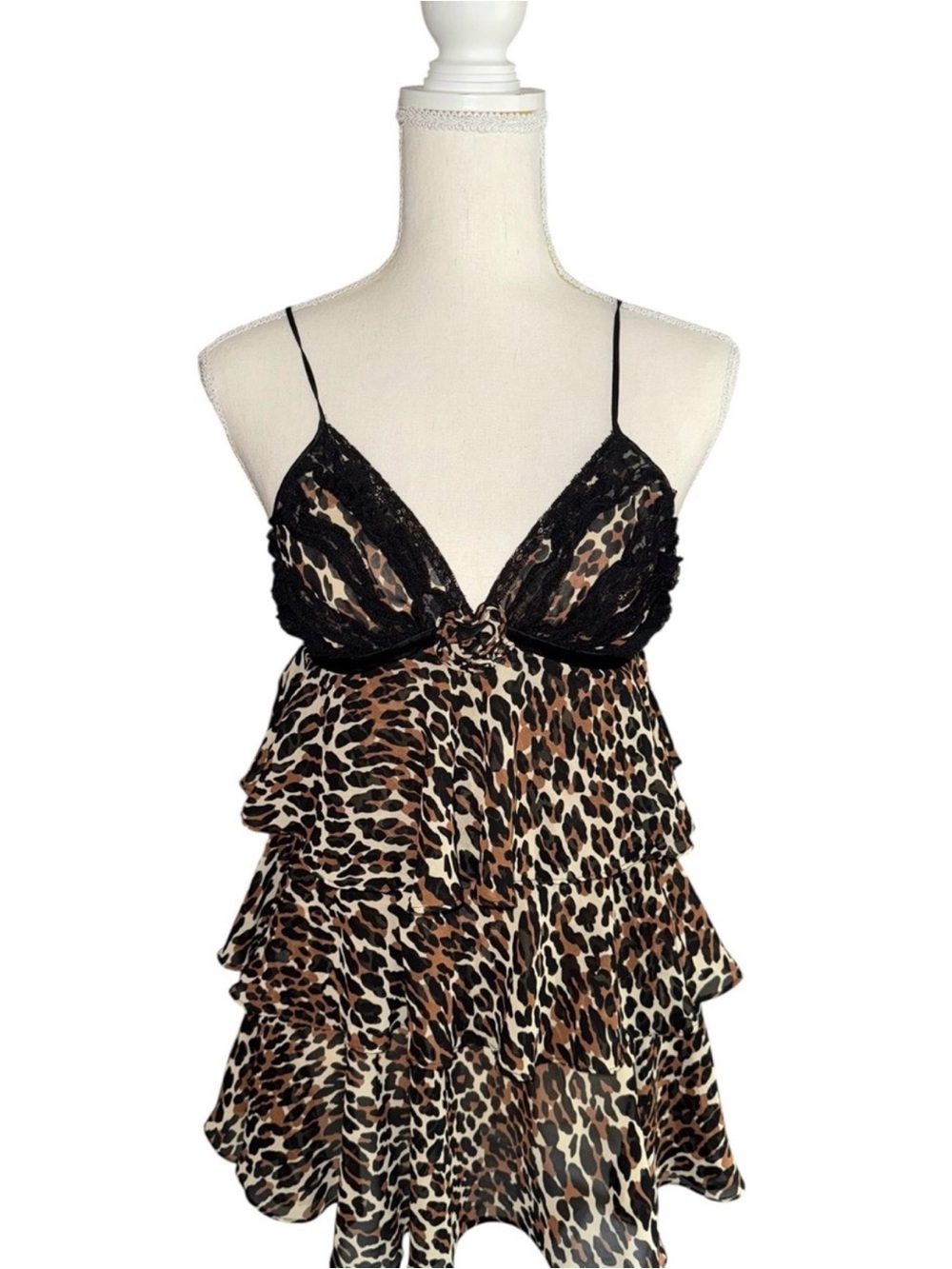 Betsey Johnson Leopard Chemise in Size M